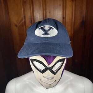 Nike BYU Cougars Navy Dri-Fit Adjustable Baseball Hat Structured Cap